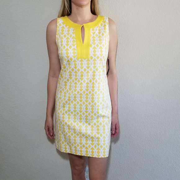 New York & Company Dresses & Skirts - NYC NEW YORK & CO YELLOW SLEEVELESS DRESS MEDIUM